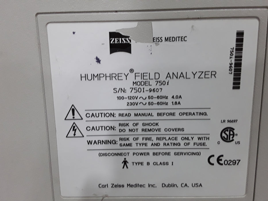 Carl Zeiss 750i Humphrey Field Analyzer