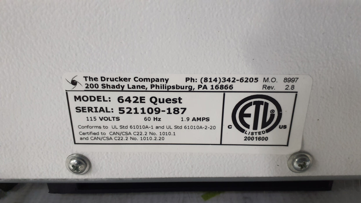 Drucker Diagnostics Horizon Mini E   642E Centrifuge