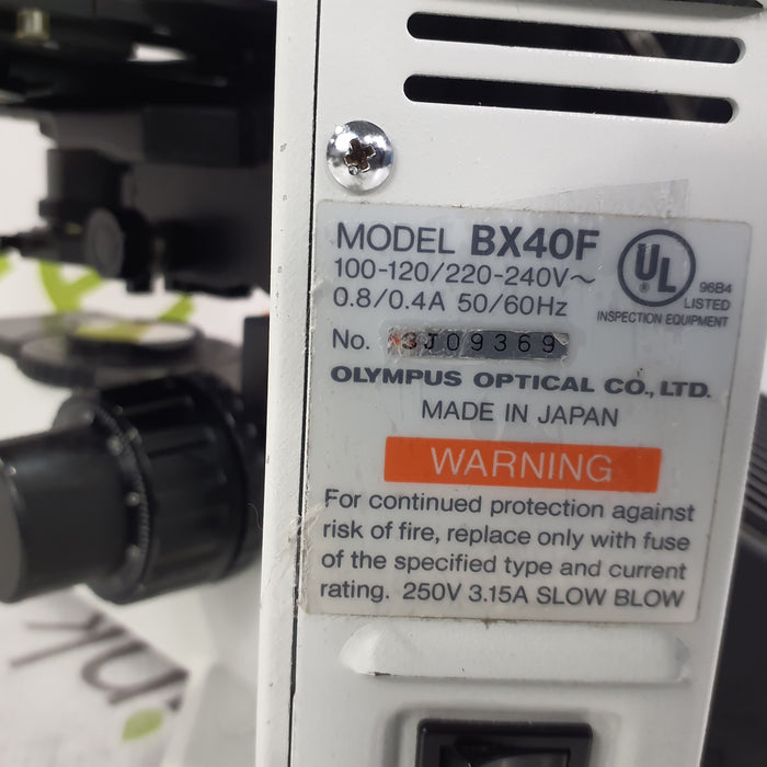 Olympus Olympus BX40F Microscope Lab Microscopes reLink Medical