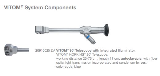 Karl Storz 20916025 DA Hopkins II 90° Scope VITOM System