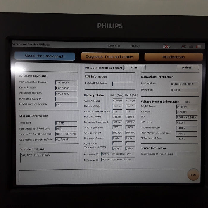 Philips TC50 Cardiograph