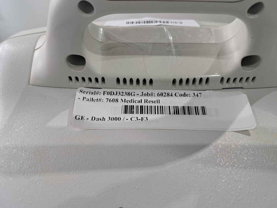 GE Healthcare Dash 3000 - Masimo SpO2 Patient Monitor