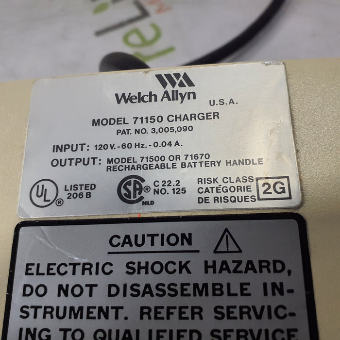 Welch Allyn 71150 Charger