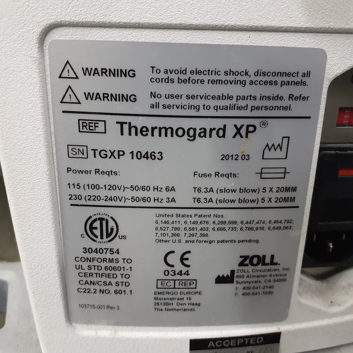 Zoll Thermogard XP Temperature Management System