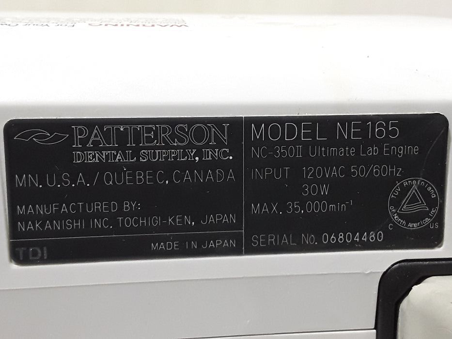 Patterson Dental Supply, Inc. NC-350II Dental Motor