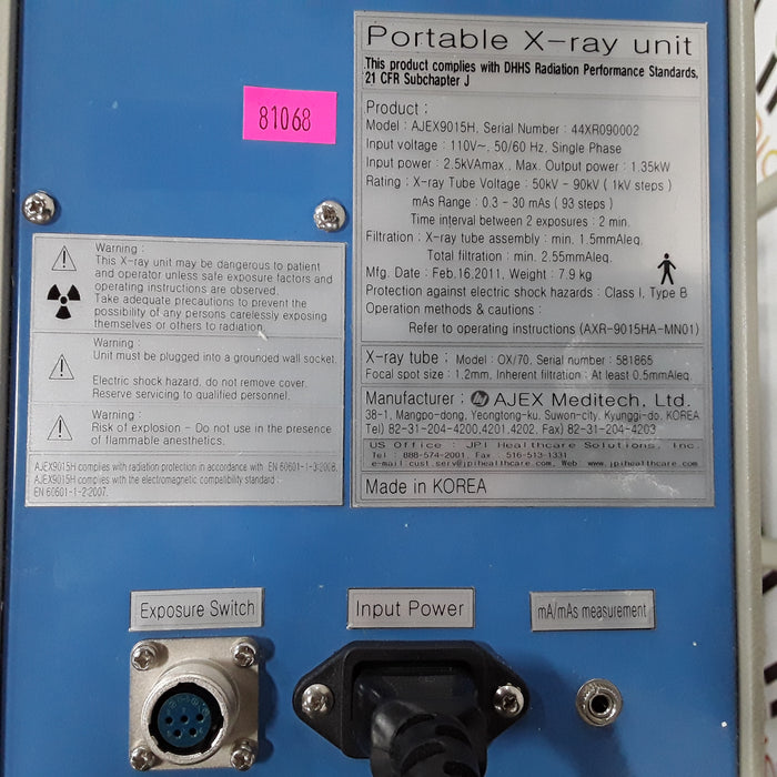 General Meditech AJEX 9015H Portable X-Ray