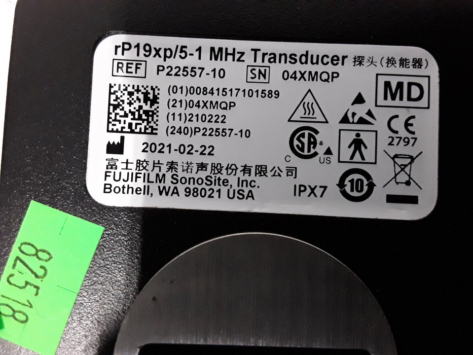 Fujifilm P22557-10 rP19xp/5-1 MHz Transducer