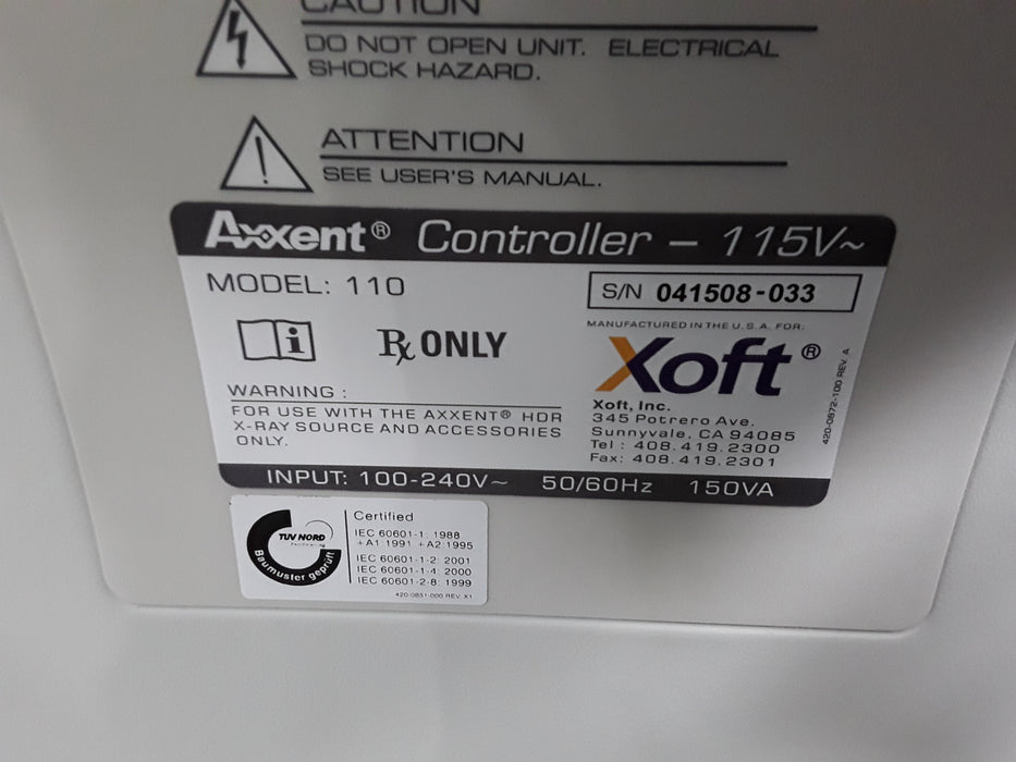 XOFT Axxent 110 Controller Electronic Brachytherapy System