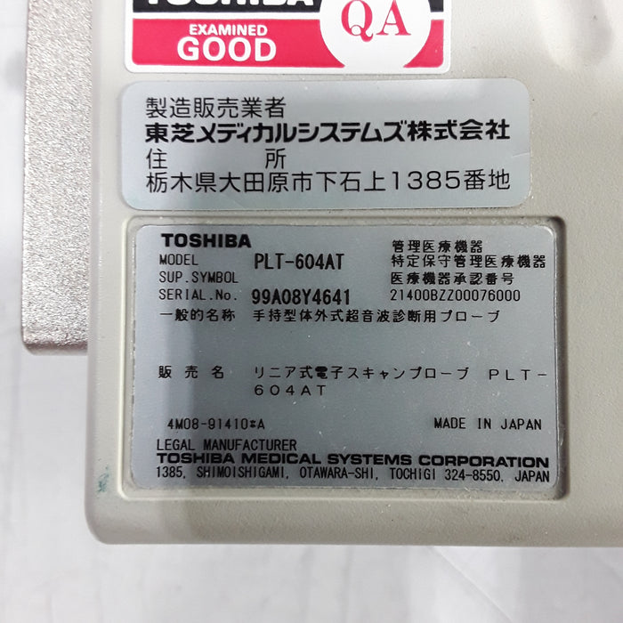 Toshiba PLT-604AT Linear Array Transducer
