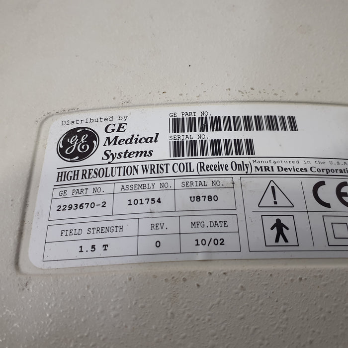 GE Healthcare 2293670-2 High Resolution Wrist Coil