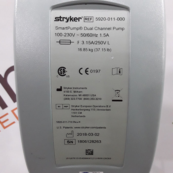 Stryker SmartPump Dual Channel Tourniquet