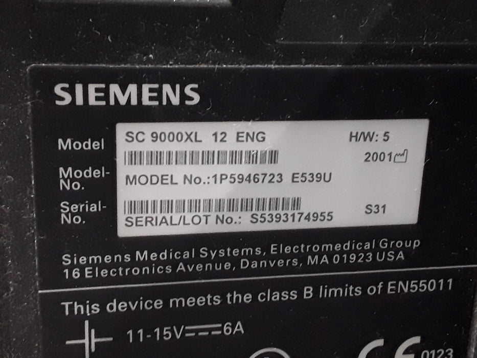 Siemens SC 9000XL Patient Monitor