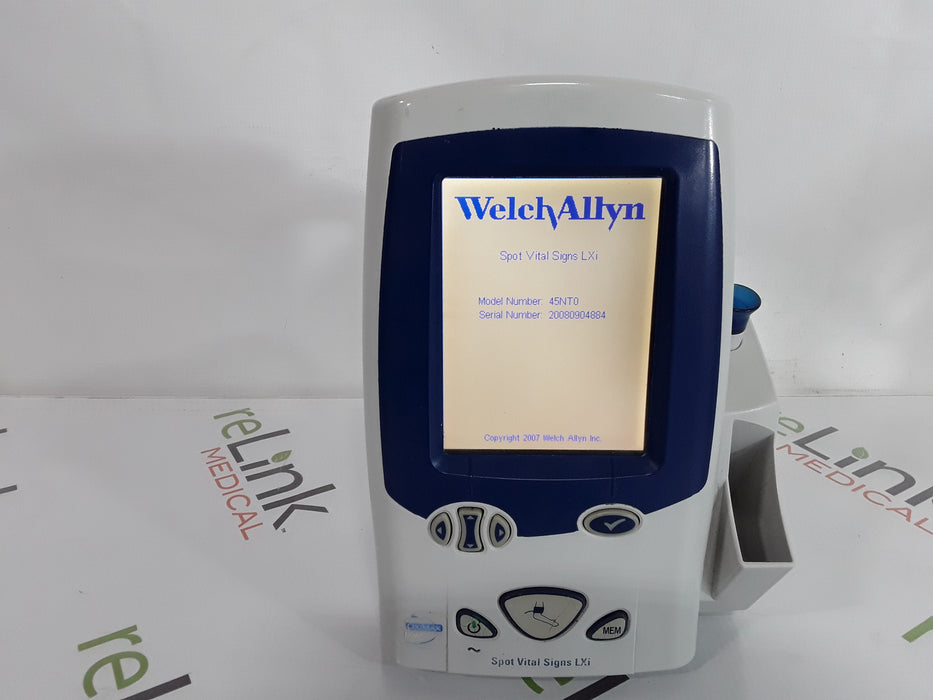 Welch Allyn Spot LXi - NIBP, SureTemp Plus, Nellcor SpO2 Vital Signs Monitor