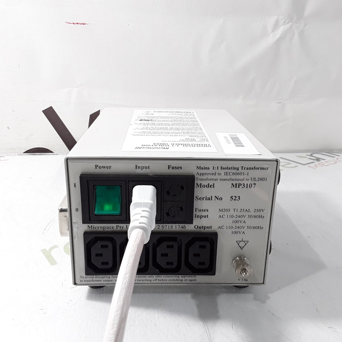 Micropace MP3107 Universal 1:1 Isolation Transformer