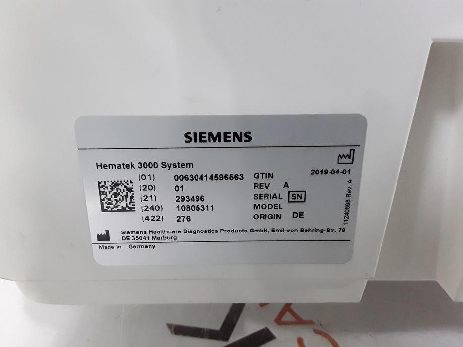 Siemens Hematek 3000 Slide Stainer