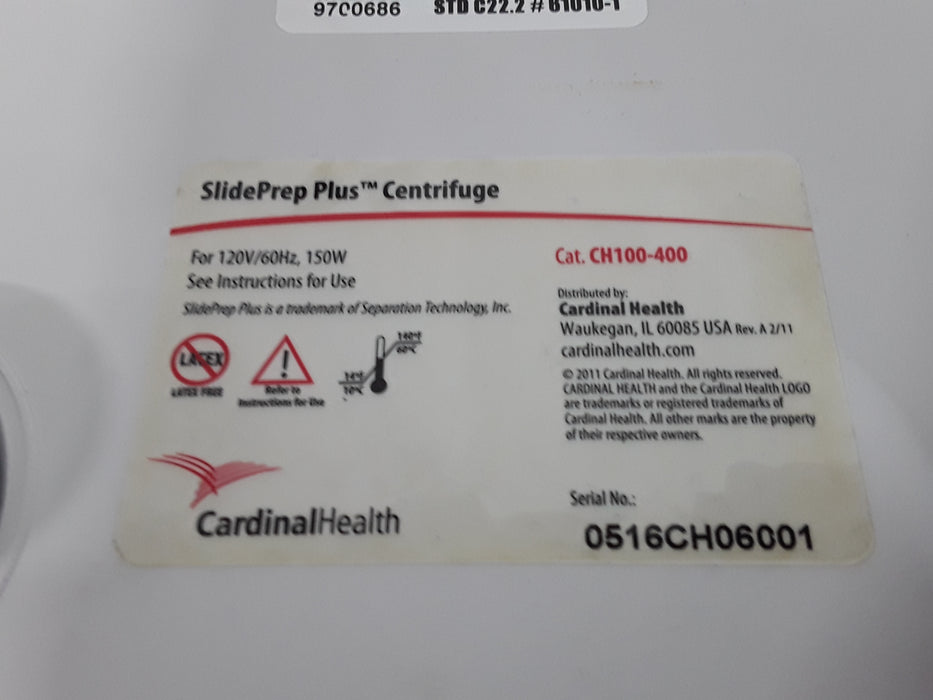 Cardinal Health SlidePrep Plus Centrifuge