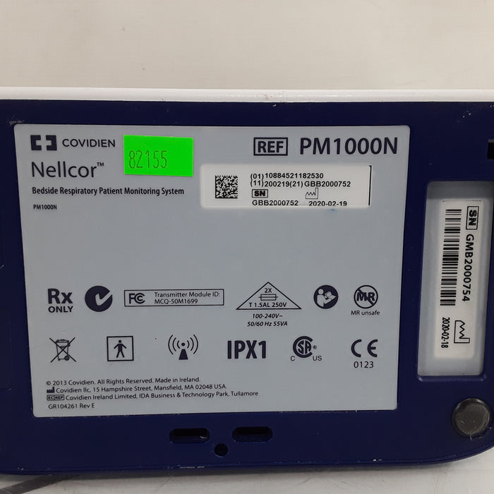 Covidien PM1000N Nellcor Bedside SPO2 Monitor