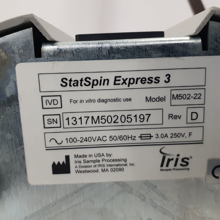 IRIS Medical StatSpin Express 3 Centrifuge