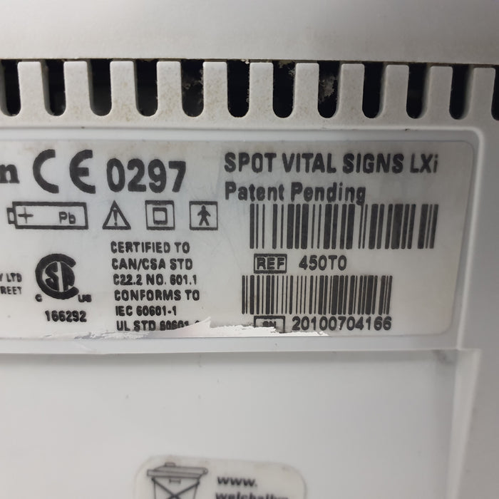 Welch Allyn Spot LXi - NIBP, SureTemp Plus Vital Signs Monitor