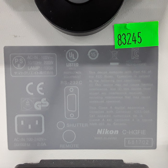 Nikon C-HGFI Intensilight Fiber Optic Illuminator