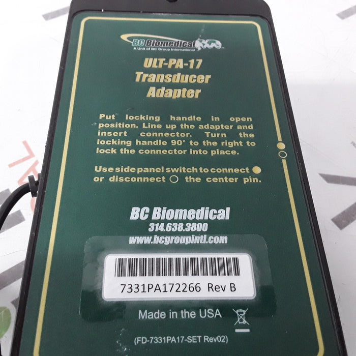 BC Biomedical ULT-PA-17 Transducer Adapter