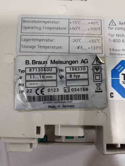 B. Braun Infusomat Space w/AC Adapter Infusion Pump