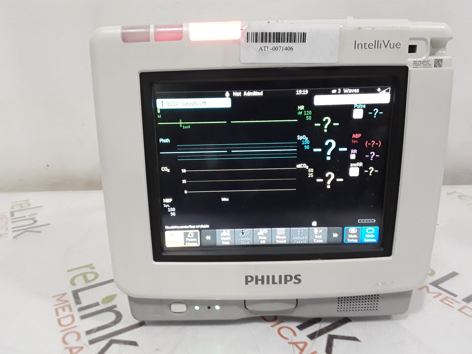 Philips IntelliVue MP5 SpO2, ECG, NIBP, IBP, Temp, CO2 Patient Monitor