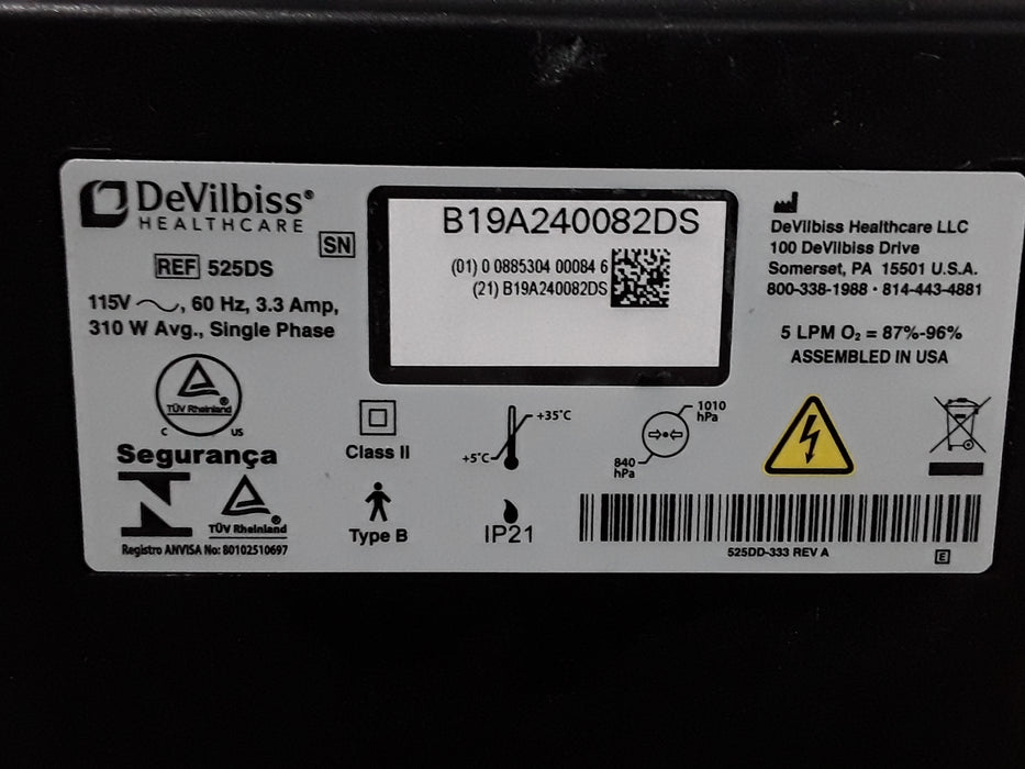 DeVilbiss Healthcare 525DS Oxygen Concentrator