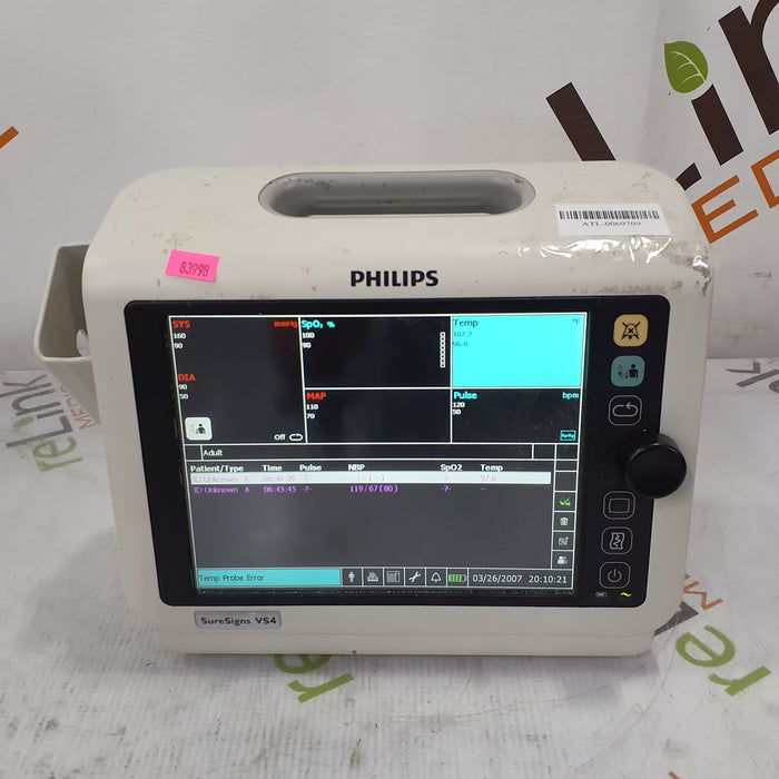 Philips SureSigns VS4 Vital Signs Monitor