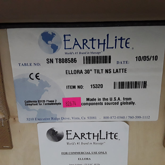 Earthlite Ellora 30" NS Latte Tilt Table