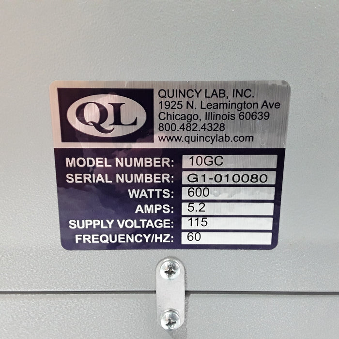 Quincy Labs Model 10 Lab Oven