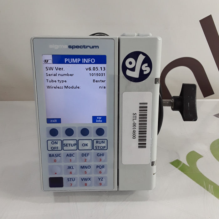 Baxter Sigma Spectrum 6.05.13 without Battery Infusion Pump