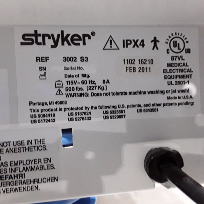 Stryker Secure III 3002 Hospital Bed