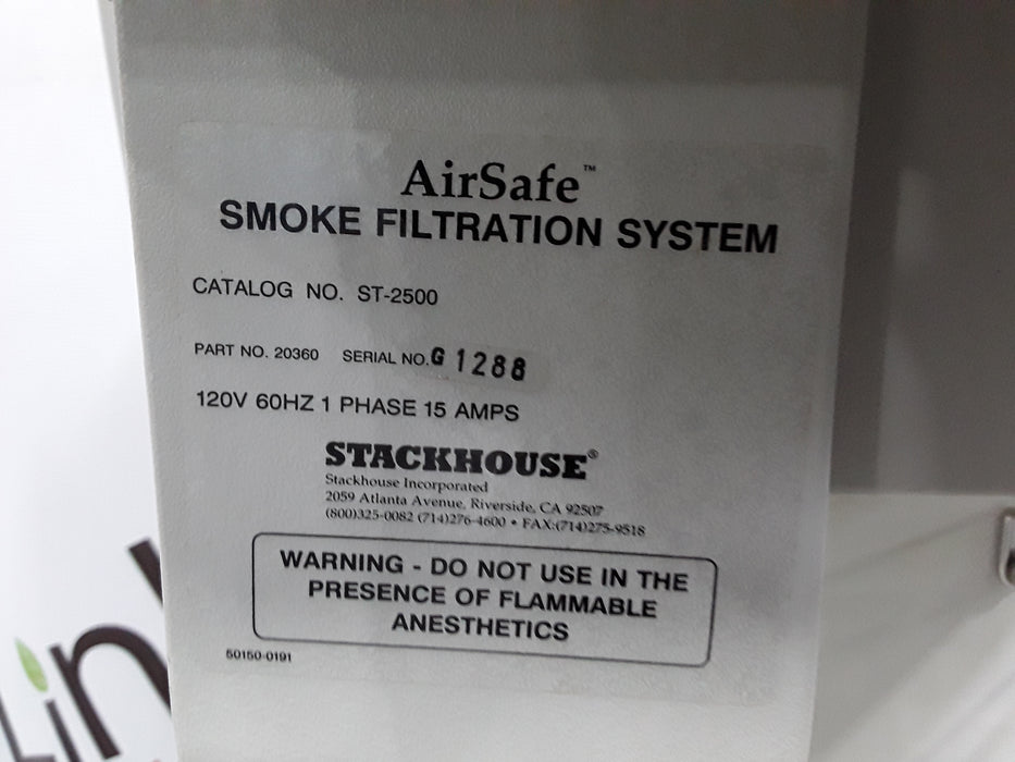 StackHouse AirSafe Smoke Filtration System