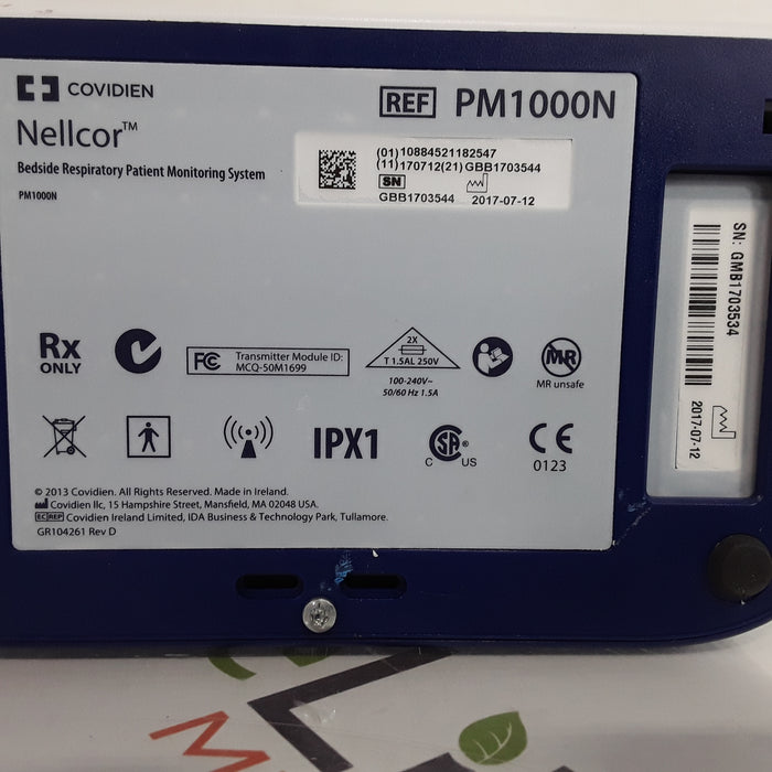 Covidien PM1000N Nellcor Bedside SPO2 Monitor