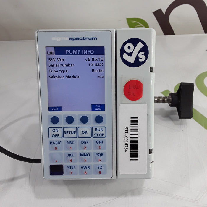 Baxter Sigma Spectrum 6.05.13 without Battery Infusion Pump