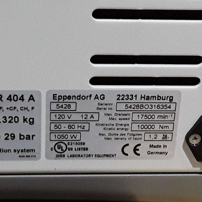 Eppendorf 5430 R Centrifuge