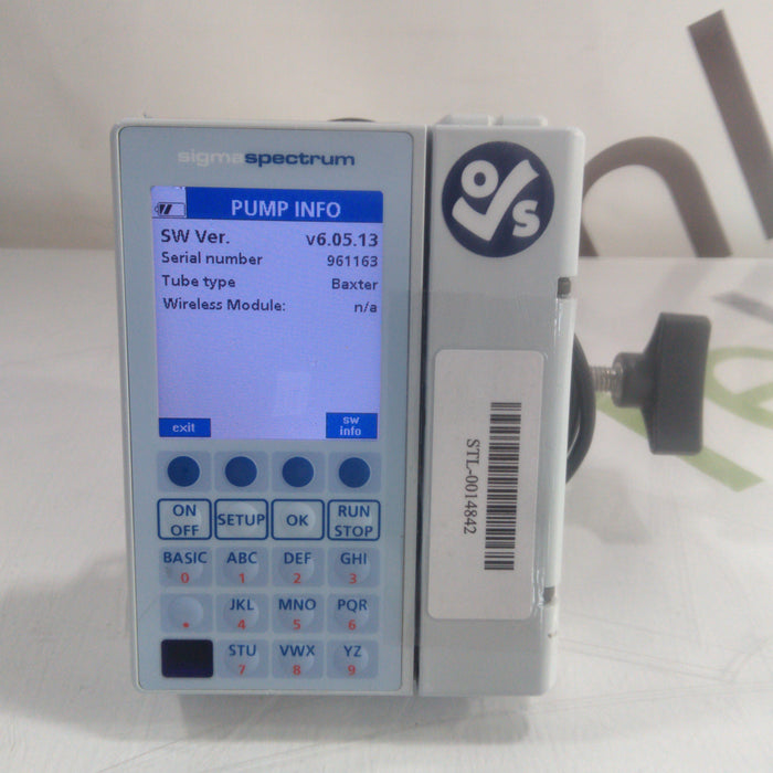 Baxter Sigma Spectrum 6.05.13 without Battery Infusion Pump