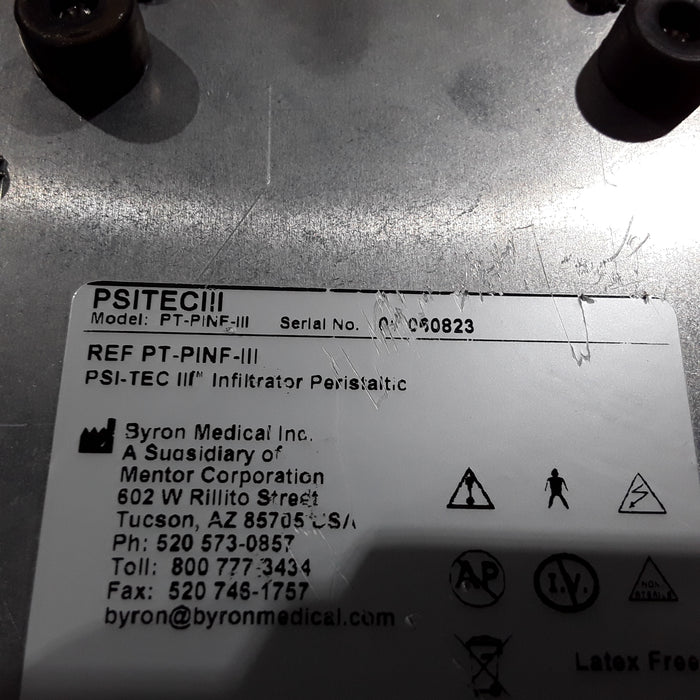 Byron Medical, Inc. PT-PINF-III PSI-TEC III Peristaltic Infiltrator