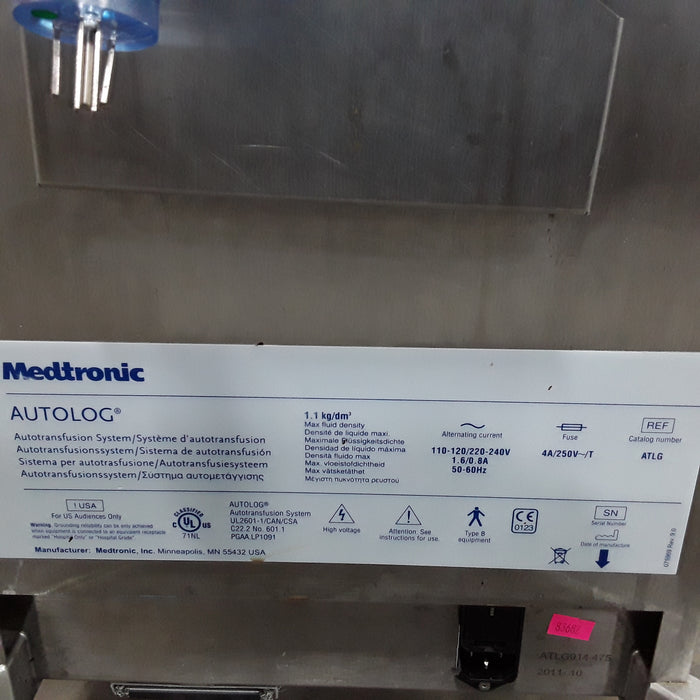 Medtronic AutoLog Autotransfusion System