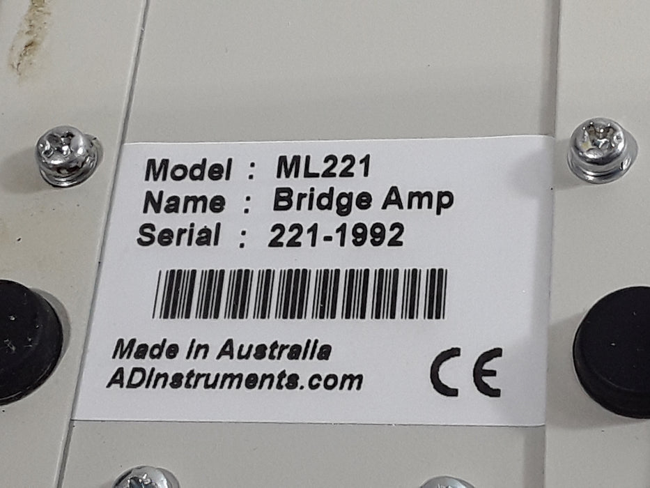 AD Instruments ML221 Bridge Amp