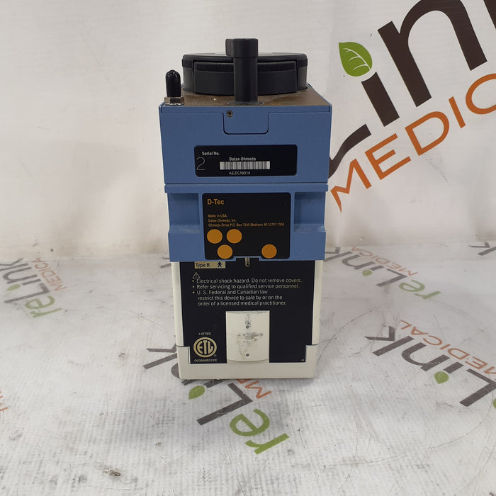 Datex-Ohmeda D Tec Plus Desflurane Vaporizer