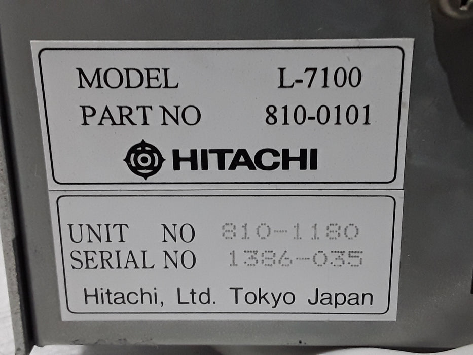 Hitachi L-7100 HPLC gradient chromatography liquid