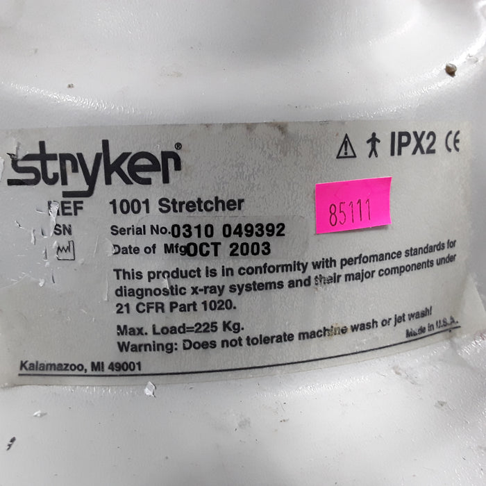 Stryker 1001 ED/PACU Stretcher