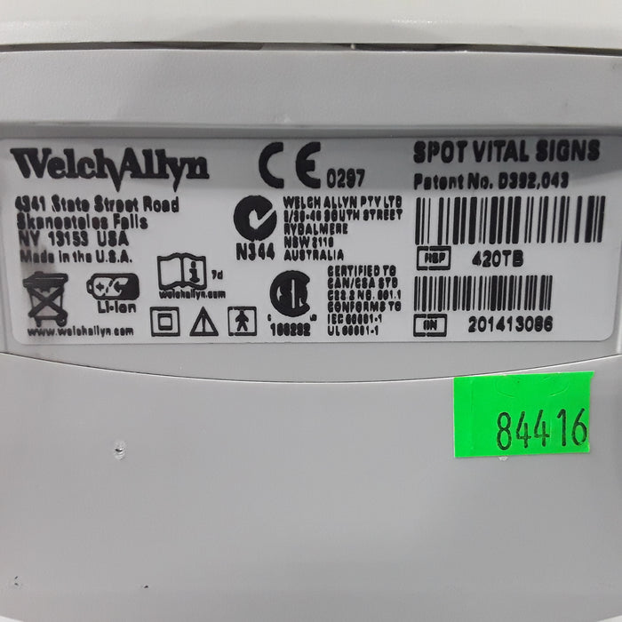 Welch Allyn Spot 420 - NIBP, Temp Vital Signs Monitor