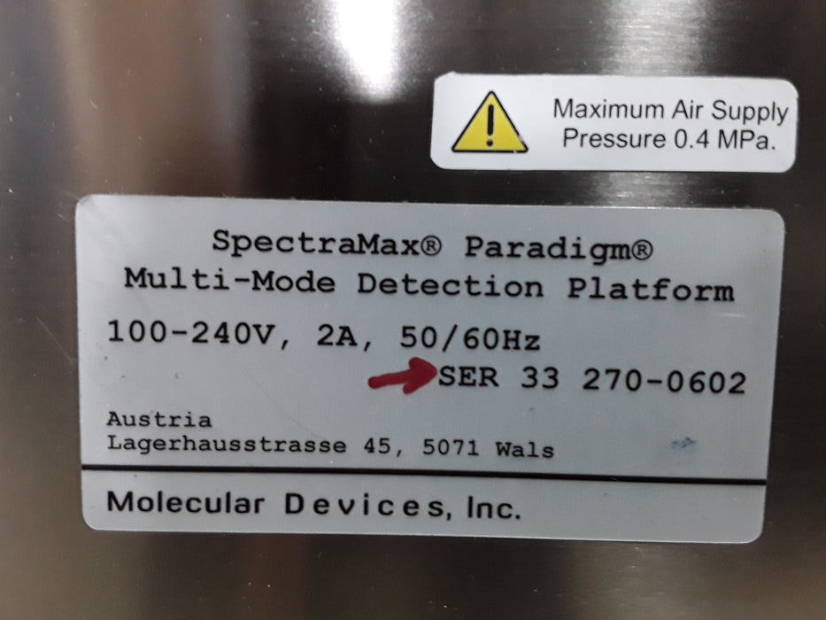 Molecular Devices SpectraMax Paradigm Multi-Mode Microplate Reader