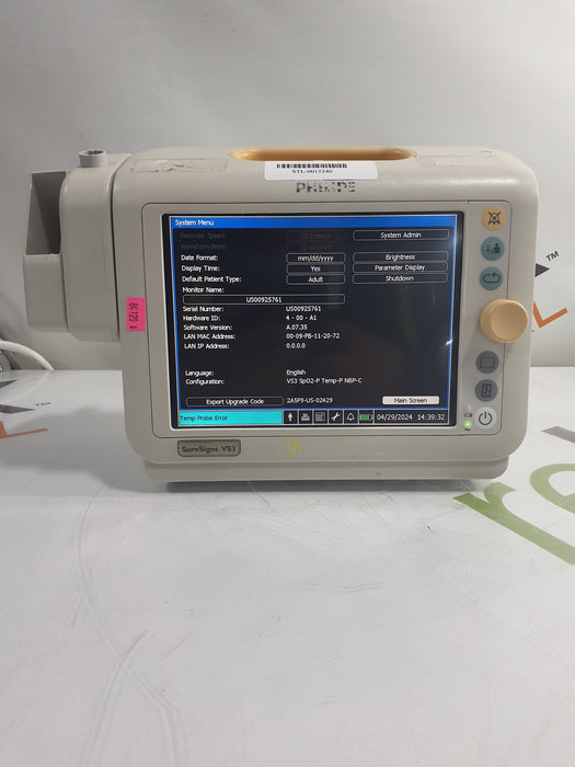 Philips Suresigns VS3 Vital Signs Monitor