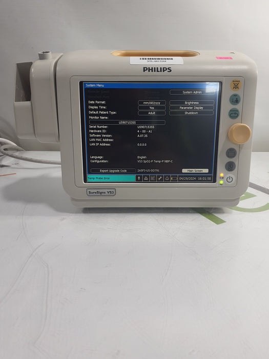 Philips Suresigns VS3 Vital Signs Monitor