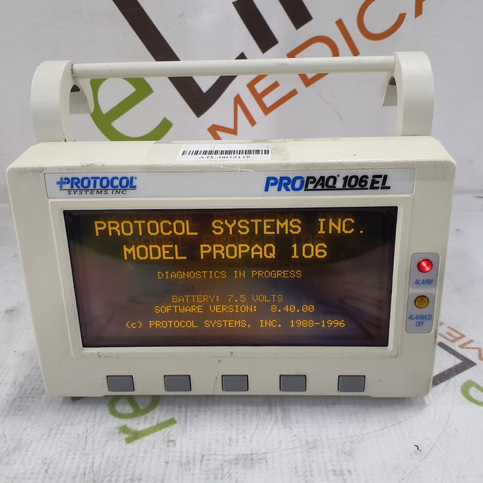 Protocol systems inc Propaq 106EL Vital Signs Monitor