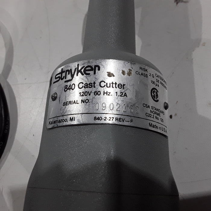 Stryker 840 cast cutter